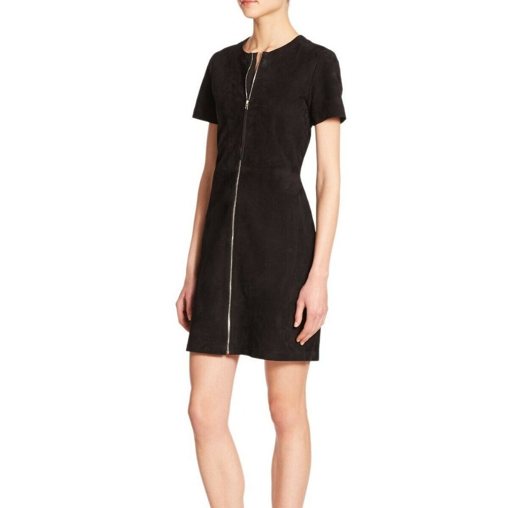 NWT Rag & Bone Womens Fontaine Suede Zip Dress 4